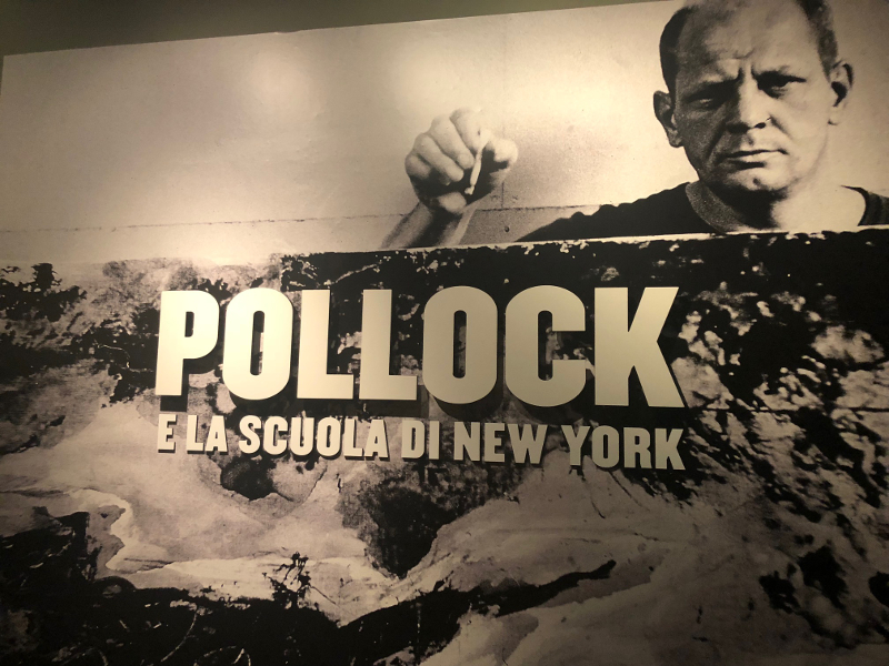 Pollock e la scuola di New York Roma manifesto